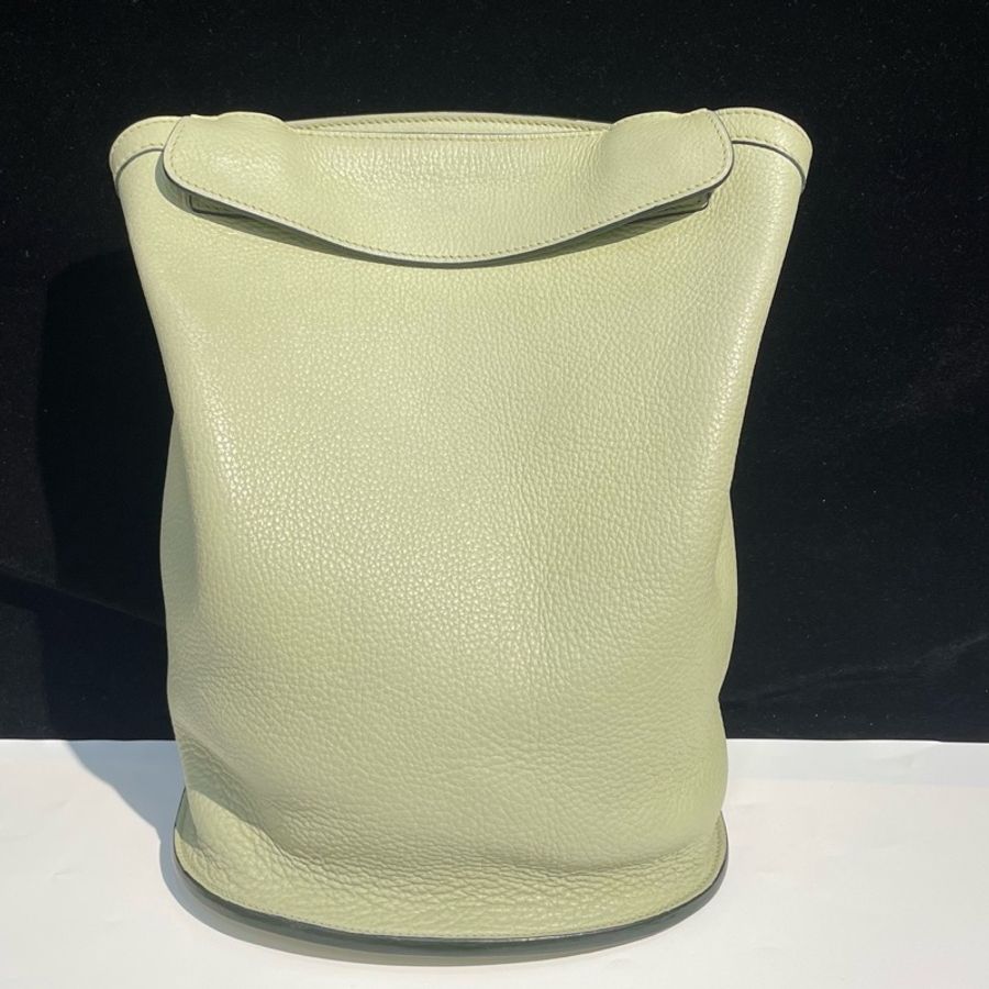 Hermes 愛馬仕 氣泡綠 sherpa全皮雙肩包 22x30x13-0