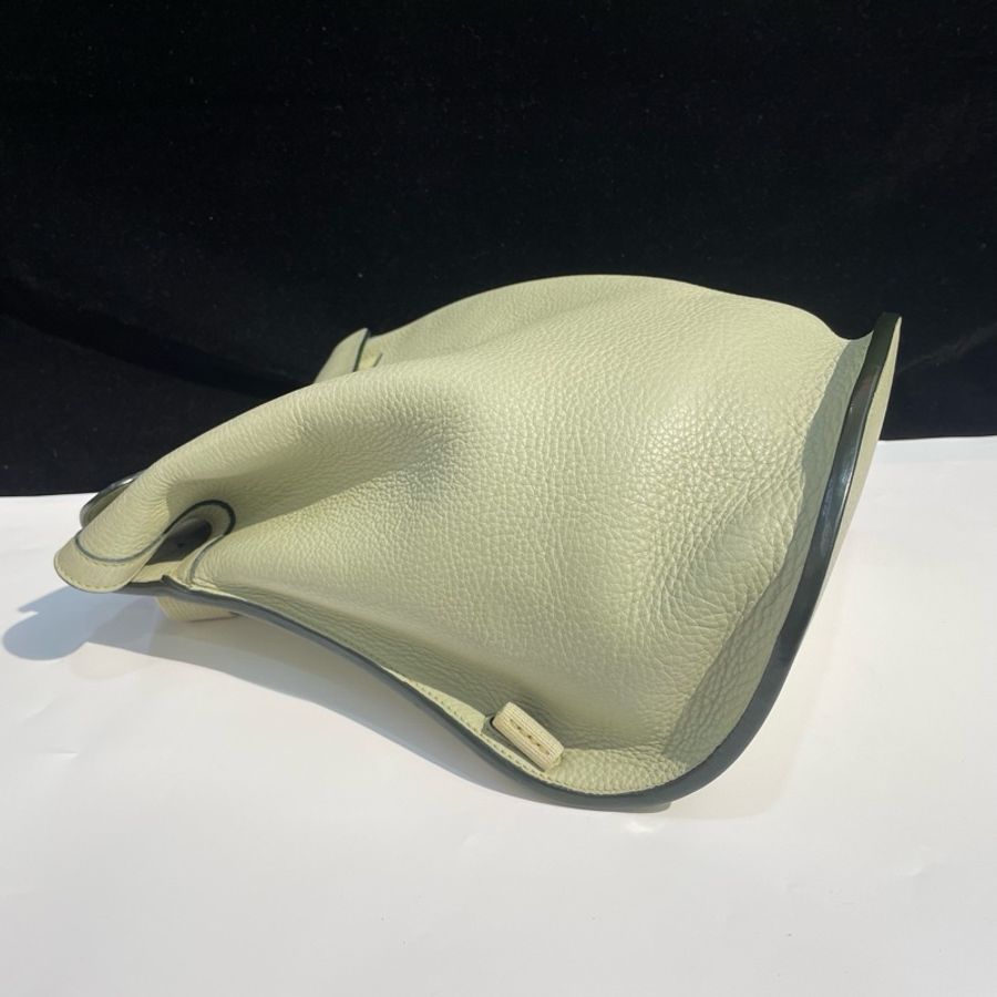 Hermes 愛馬仕 氣泡綠 sherpa全皮雙肩包 22x30x13-2