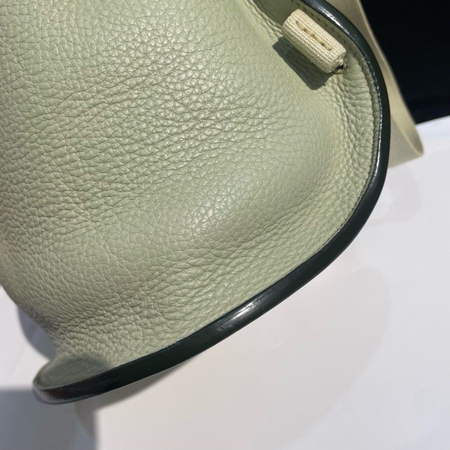 Hermes 愛馬仕 氣泡綠 sherpa全皮雙肩包 22x30x13-6