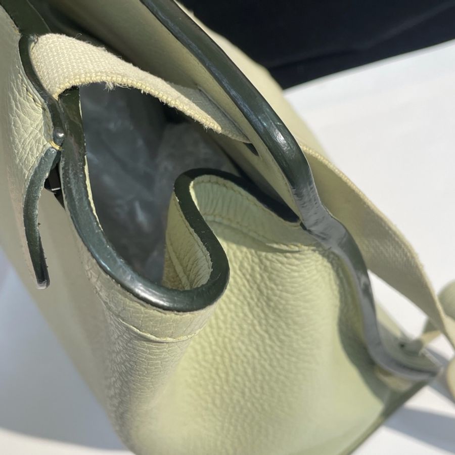 Hermes 愛馬仕 氣泡綠 sherpa全皮雙肩包 22x30x13-17