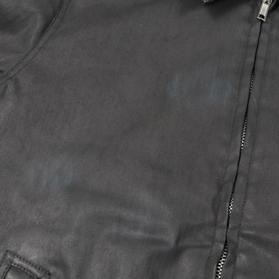 Rick Owens BRAD JKT Brad 夾克 塗層牛仔布絎縫短夾克 其他夾克 棉 黑色 二手 男士-6