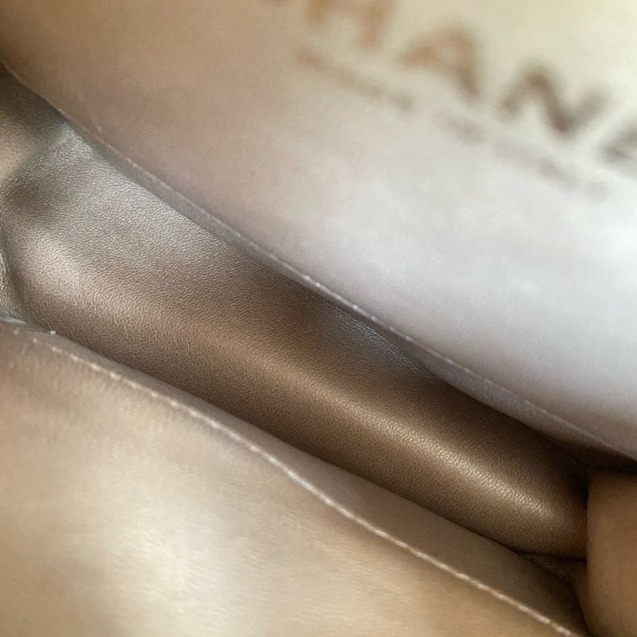 Chanel香奈兒白金珍珠鏈條包
白色金扣 羊皮-7