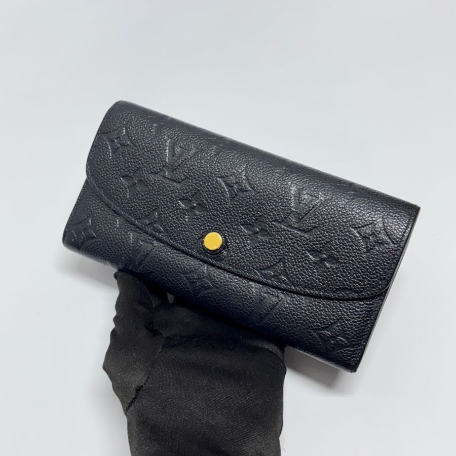 (極新💝) LV Empreinte全黑老花 牛皮 長夾 專櫃34,800-4