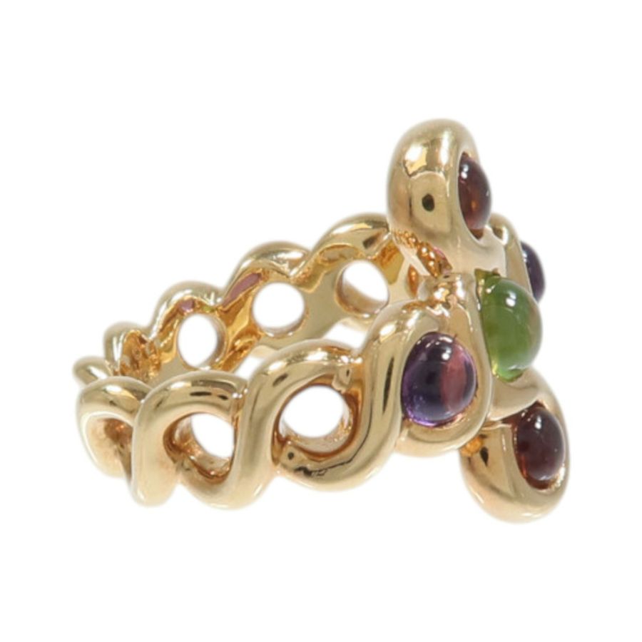 CHANEL 18K黃金Color Stone Ring彩色寶石戒指-3