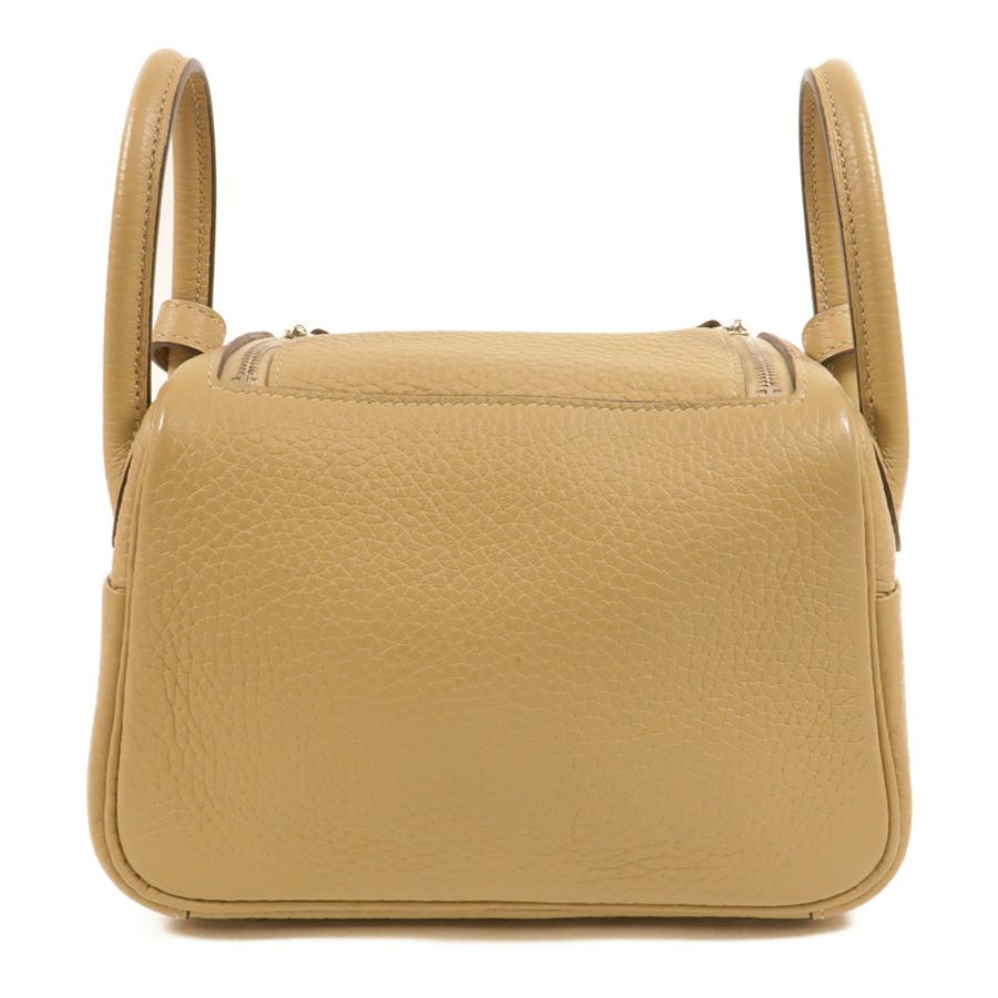 HERMES Clemence皮革Mini Lindy手挽肩背兩用袋Trench-1