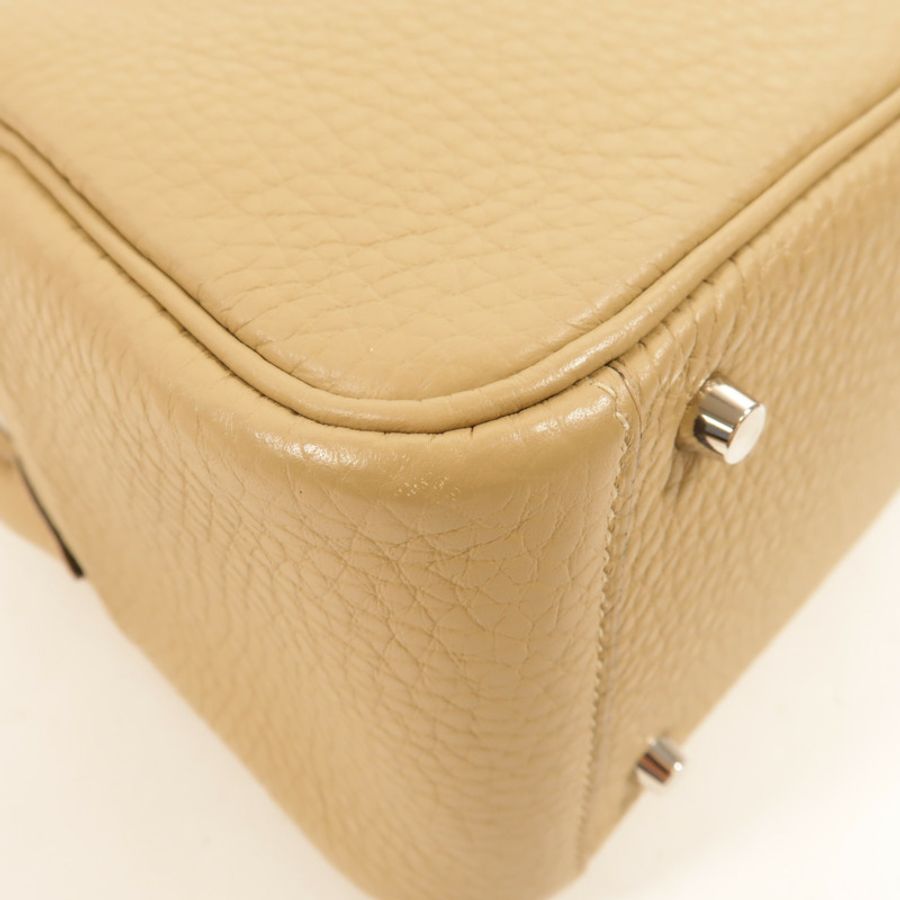 HERMES Clemence皮革Mini Lindy手挽肩背兩用袋Trench-13
