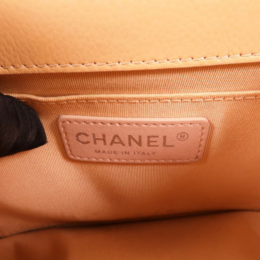 CHANEL 牛皮皮革Chain Shoulder肩背袋-9
