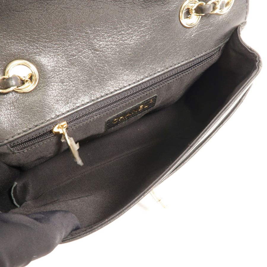 CHANEL 牛皮皮革Chain Shoulder肩背袋-4