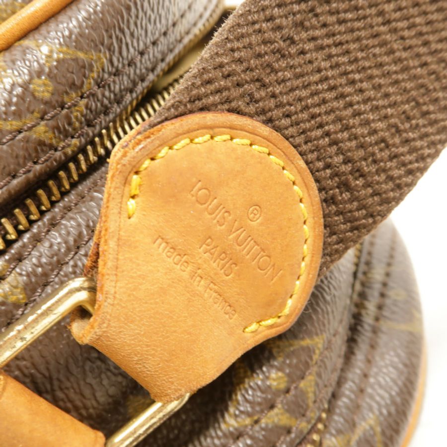 LOUIS VUITTON Monogram Reporter PM金扣肩背袋棕色-8