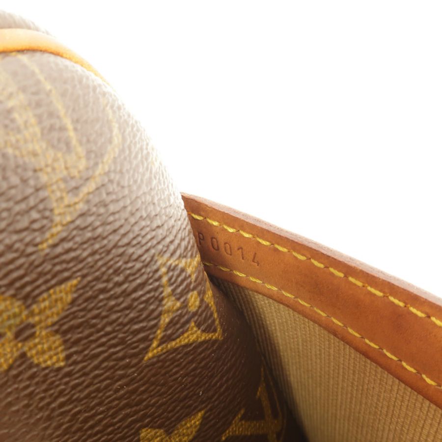 LOUIS VUITTON Monogram Reporter PM金扣肩背袋棕色-9