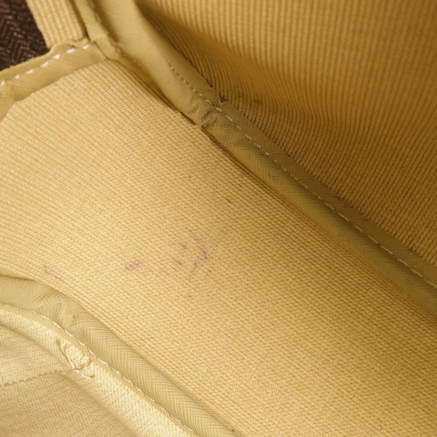 LOUIS VUITTON Monogram Reporter PM金扣肩背袋棕色-15