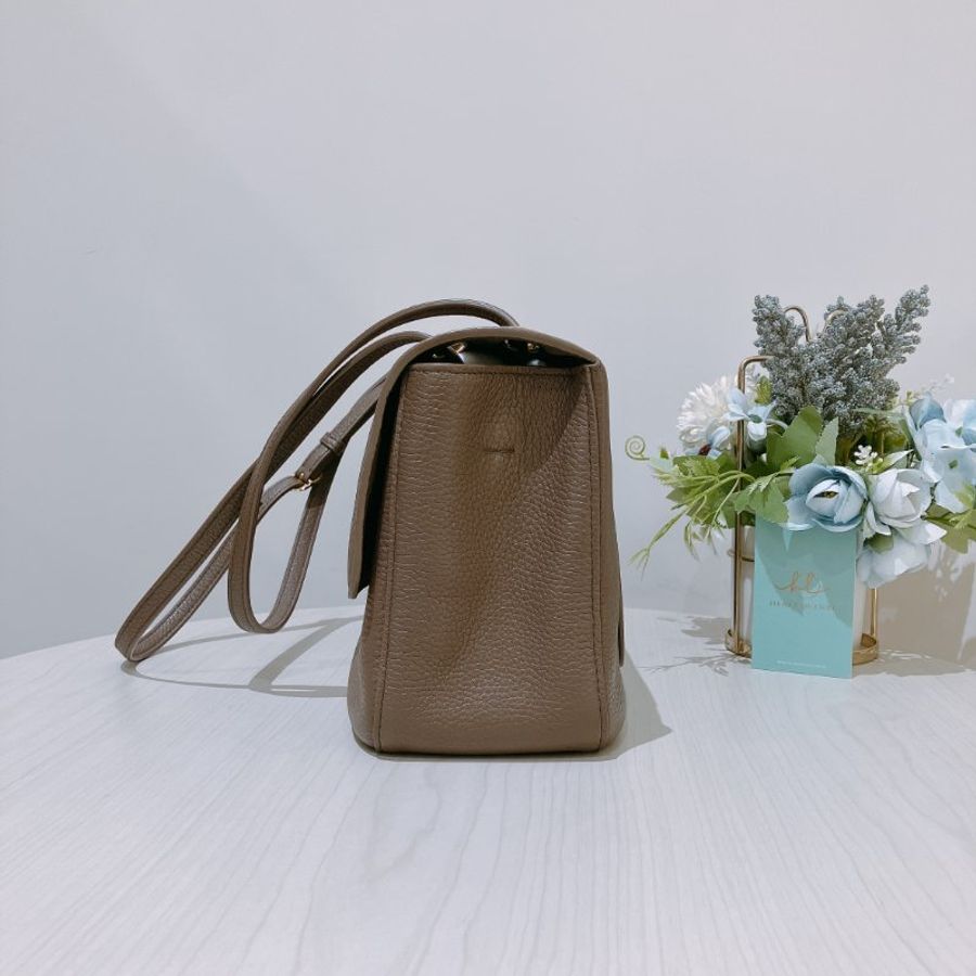 TK2106 香奈兒 大象灰金扣 特大號蓋手袋 32cm Maxi Flap bag Grained Calfskin Grey X GHW-5