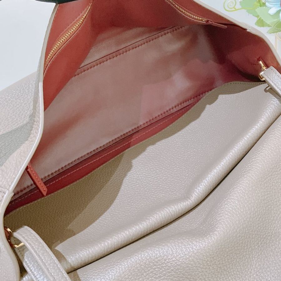 TK2106 香奈兒 大象灰金扣 特大號蓋手袋 32cm Maxi Flap bag Grained Calfskin Grey X GHW-15