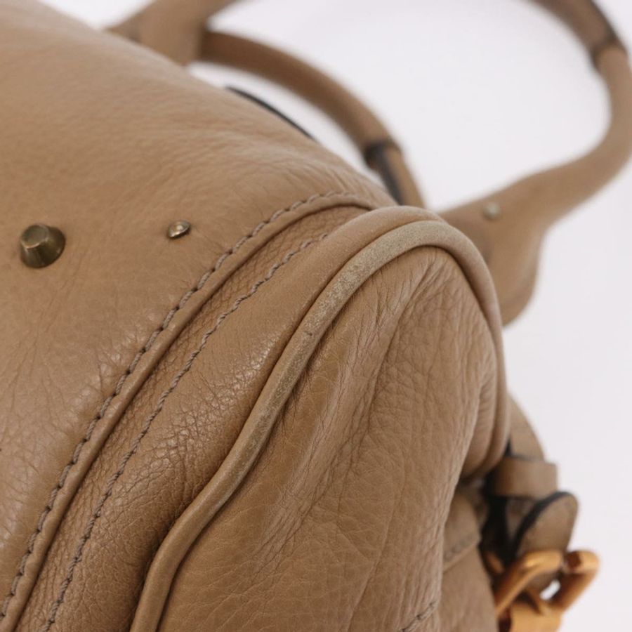 【日本直送】Chloe Paddington 手提包 皮革 米色 金色銀色 正品 190482V-16