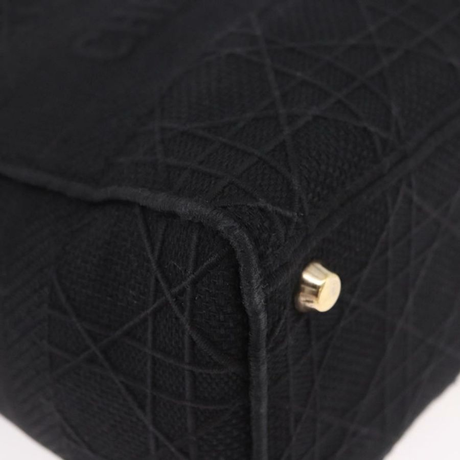 【日本直送】Christian Dior Lady Delight 手提包 帆布 兩用 黑色 金色 正品 186632SAM-8