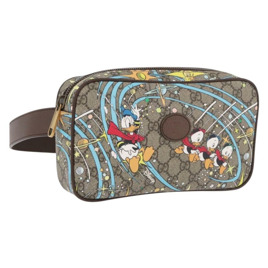 【日本直送】GUCCI GG Supreme Disney 聯名腰包 PVC 米色 602695 正品 ep15081M-0