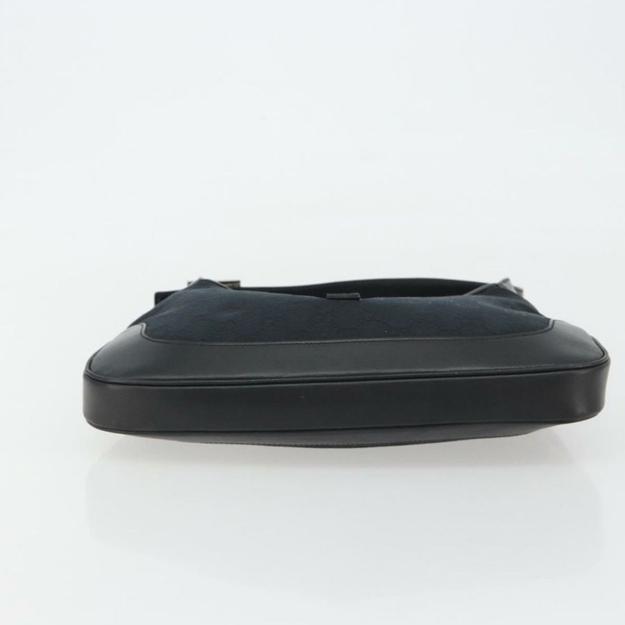 【日本直送】GUCCI GG帆布Jackie肩包 黑色 銀色 001.3306 正品 BA13943-4