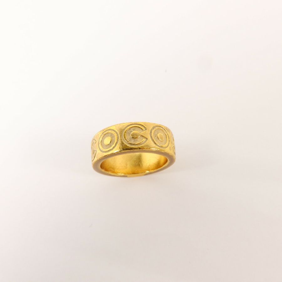 CHANEL 金屬CC Vintage Ring戒指-14