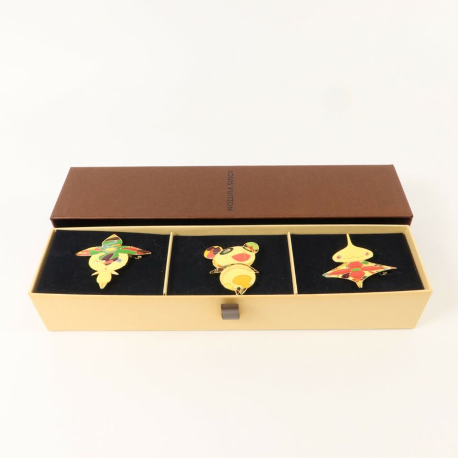 LOUIS VUITTON 金屬Takashi Murakami Hair Pin髮夾-10