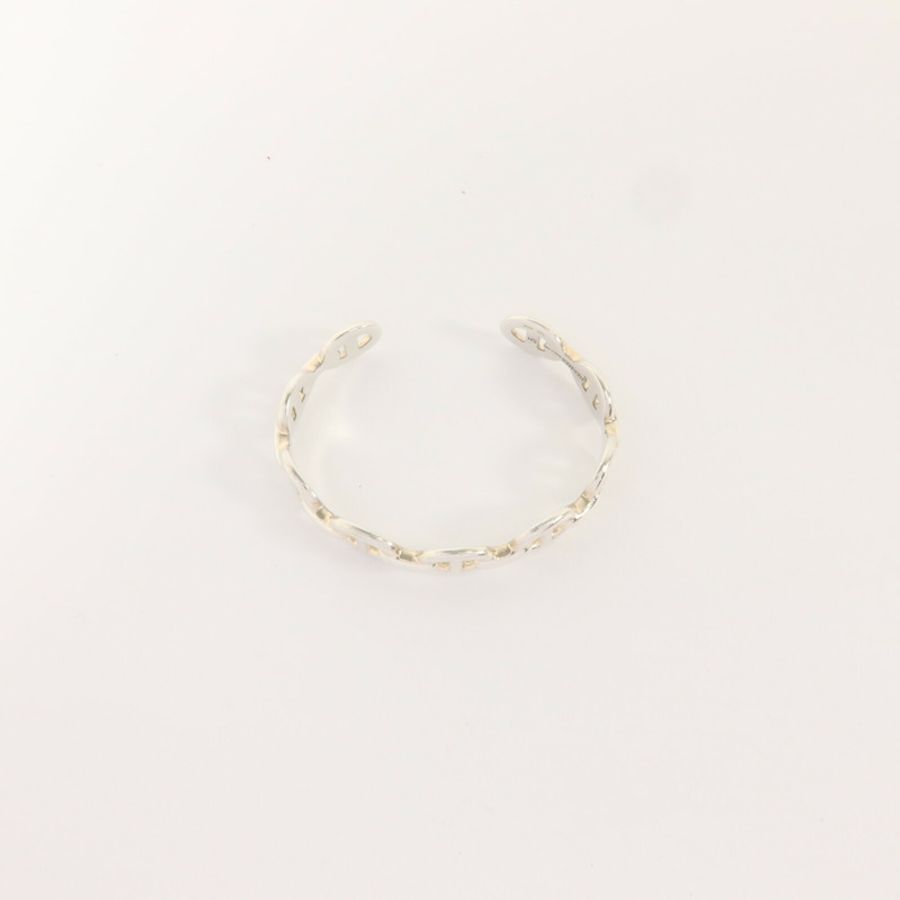 HERMES 925純銀Chaine D'anare手鐲-4