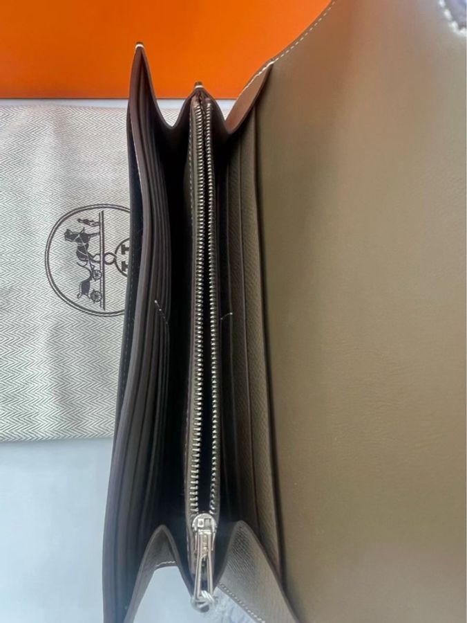 🌈Hermes🧡Constance Wallet長銀包🧡大象灰銀扣🌟未使用閑置🌟貼膜在🌟constancewallet🌟constance🌟hermeswallet🌟愛馬仕🌟-2