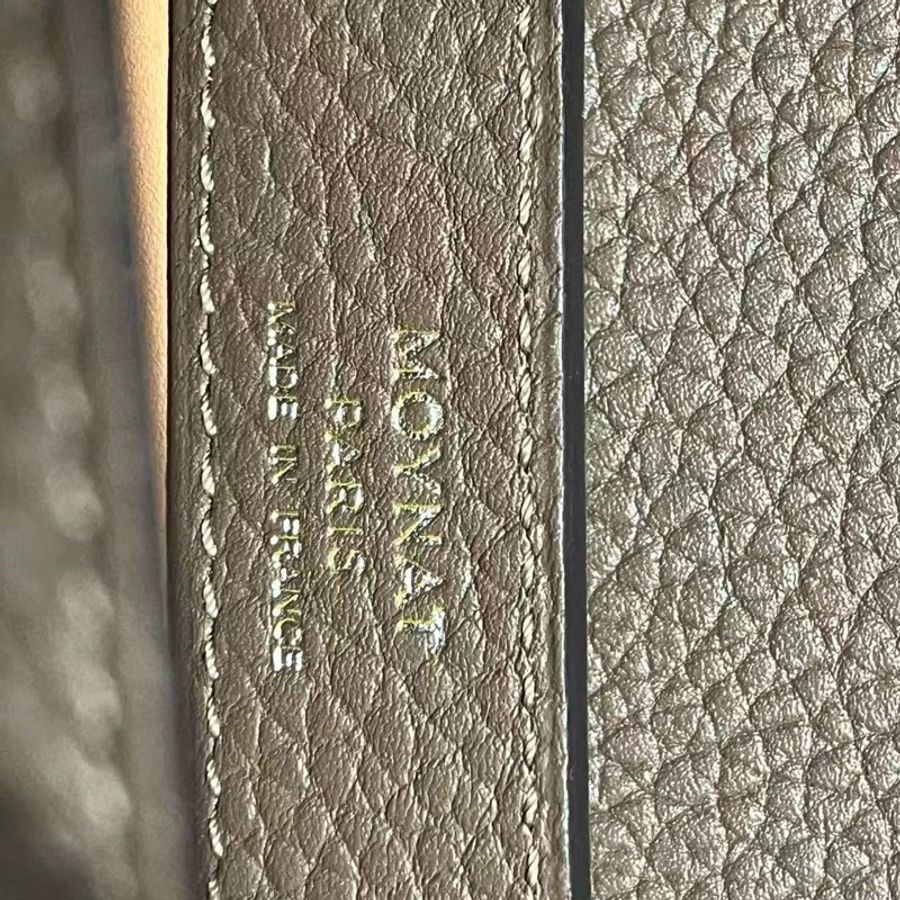 Moynat 莫奈 Rejane 大象灰 銀扣 手提包斜挎包-7