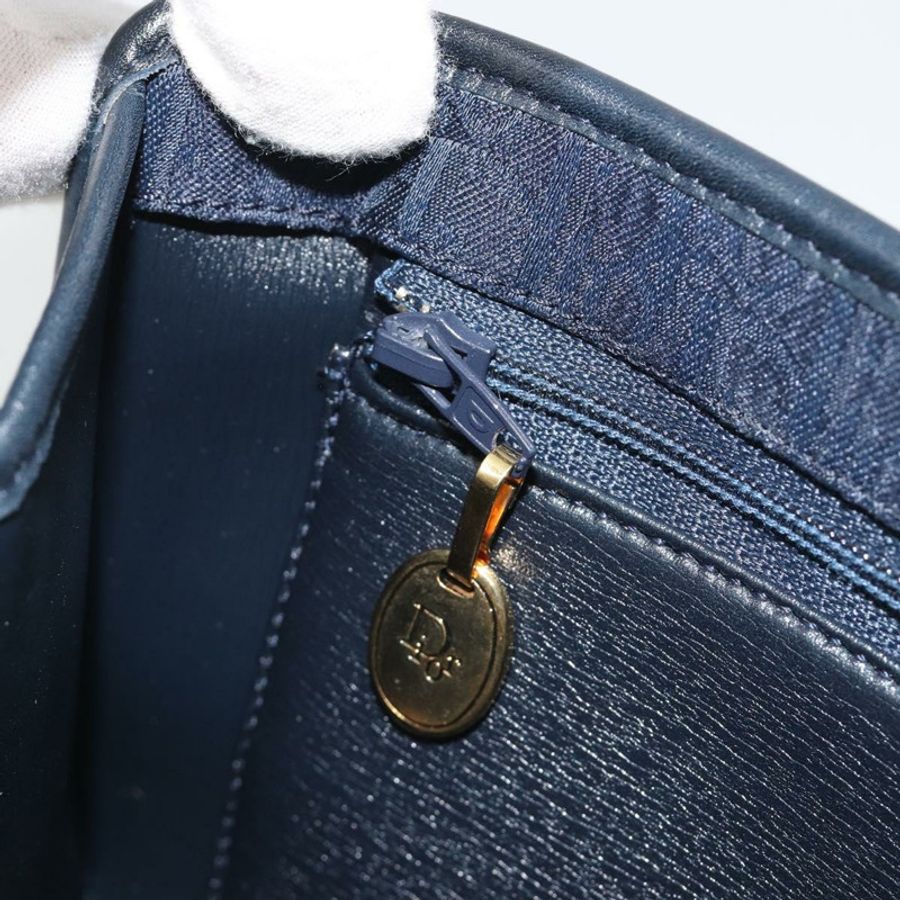 【日本直送】Christian Dior Trotter帆布肩背包 海軍藍 金色 正品 190830A-20
