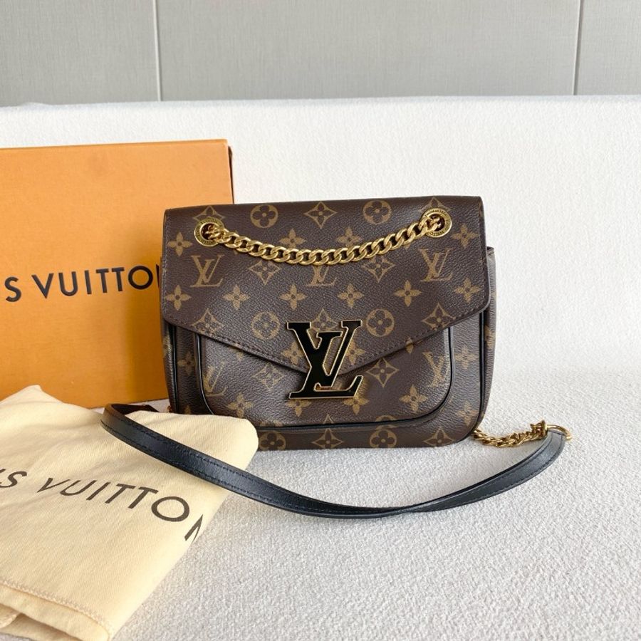 Louis Vuitton passy老花郵差包 晶片款-1