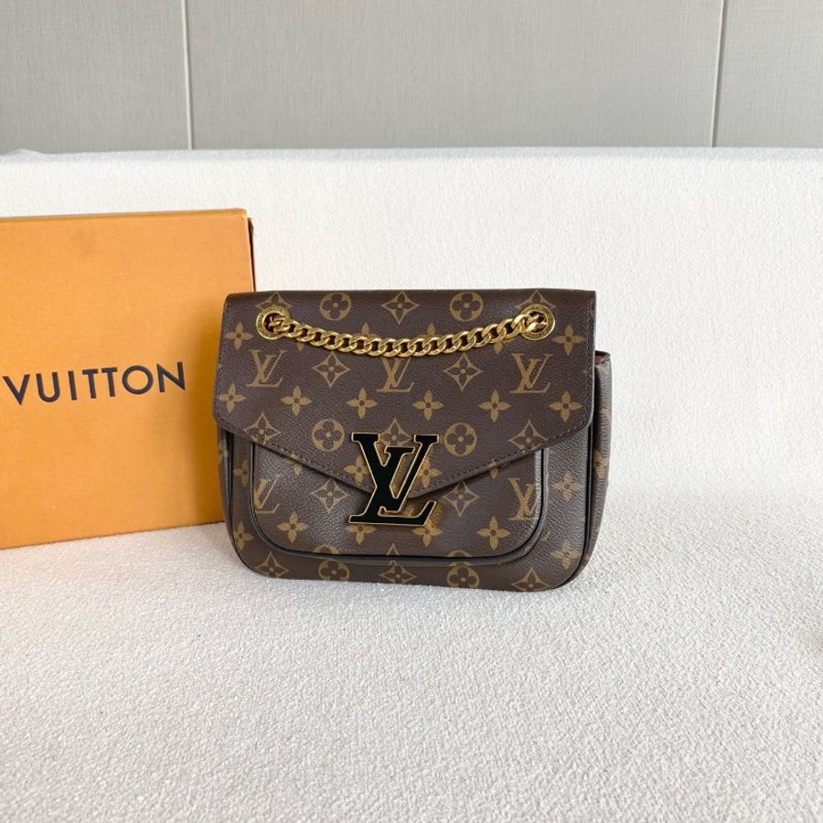 Louis Vuitton passy老花郵差包 晶片款-4