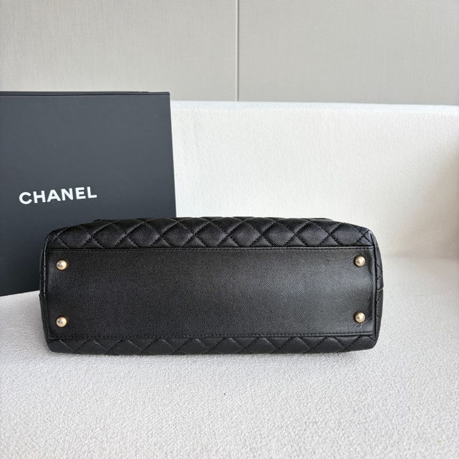 Chanel 紅蜥蜴手柄Cocohandle大號荔枝牛皮-4