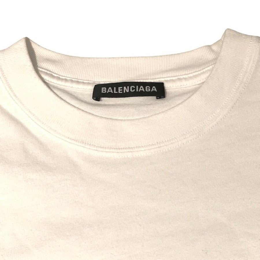 BALENCIAGA 巴黎世家 短袖T恤 棉 白色 S-2