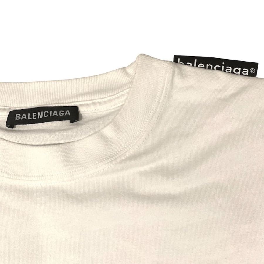 BALENCIAGA 巴黎世家 短袖T恤 棉 白色 S-3