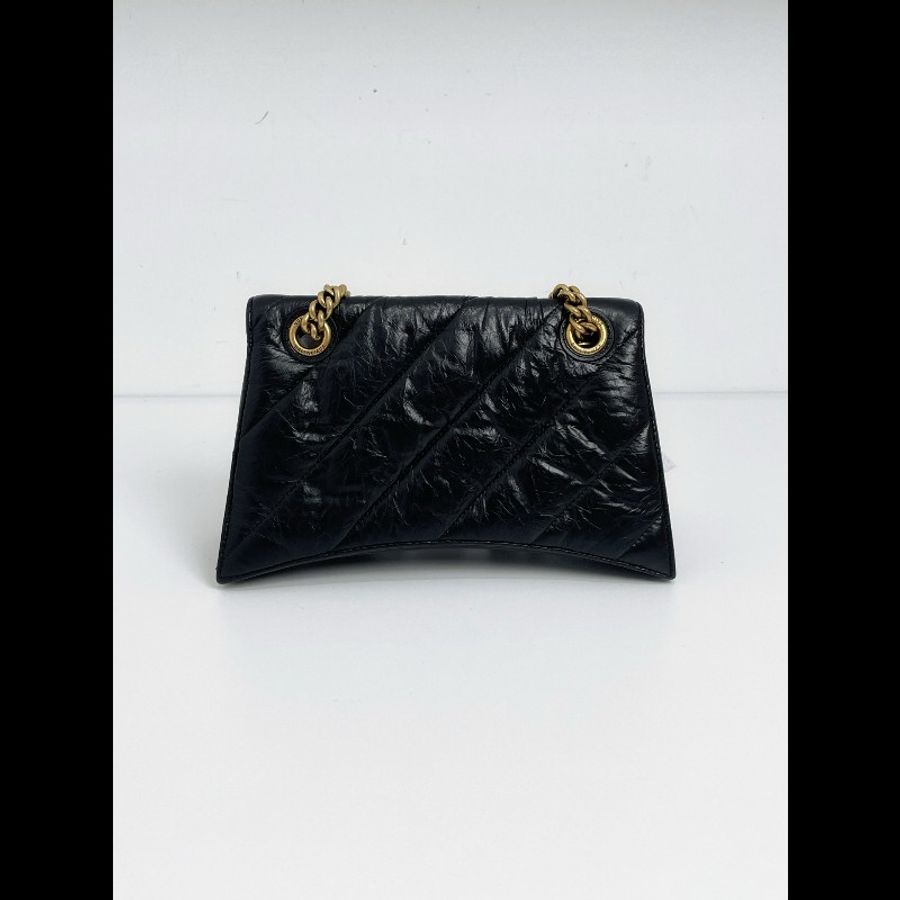 98新 巴黎世家/Balenciaga 黑金沙漏包-5