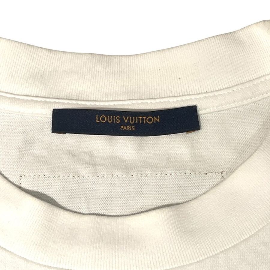 LOUIS VUITTON 路易威登 LOGO短袖T恤 棉 白色 XL-3