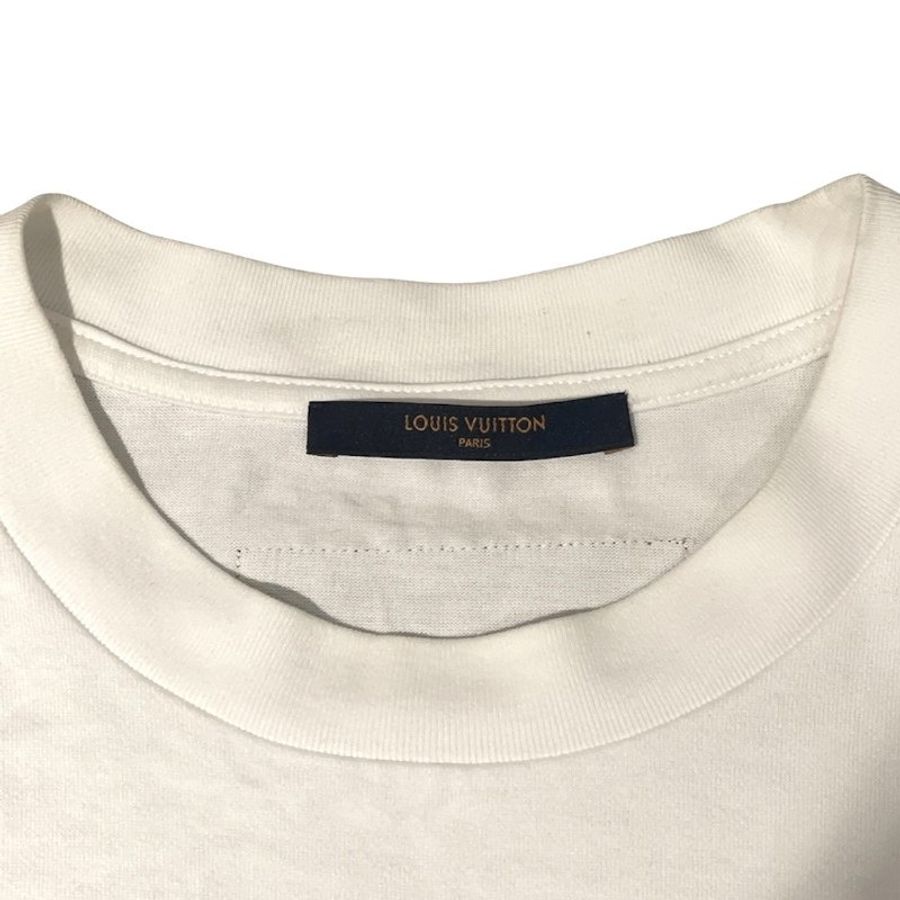 LOUIS VUITTON 路易威登 LOGO短袖T恤 棉 白色 XL-4