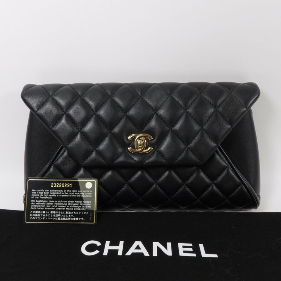CHANEL 羊皮皮革Fold Up Again Clutch手拿包-9