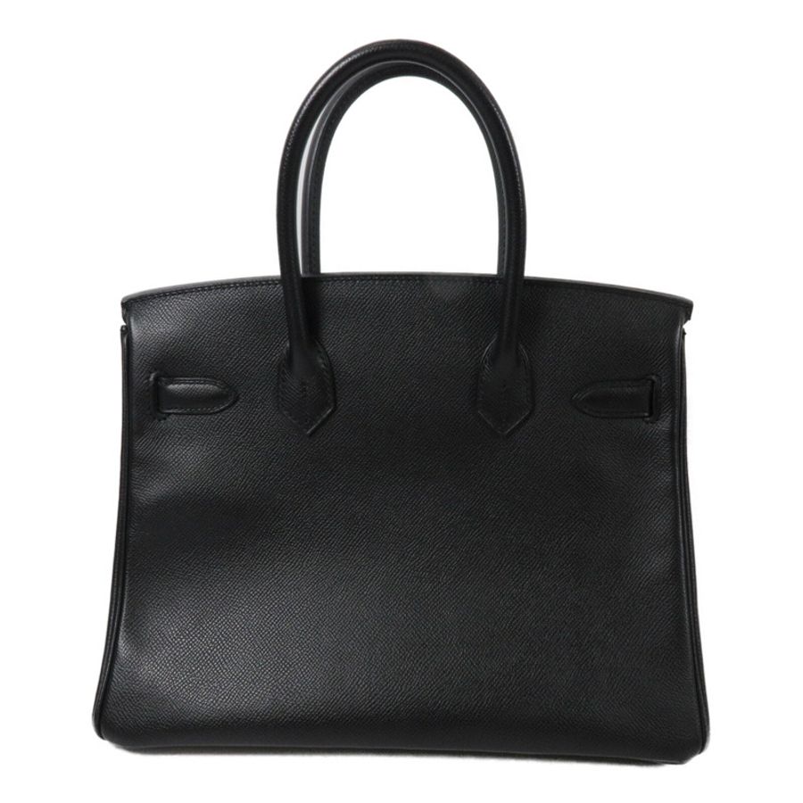 HERMES Epsom皮革Birkin 30手挽袋Noir-1