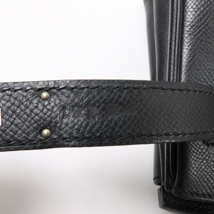 HERMES Epsom皮革Birkin 30手挽袋Noir-6