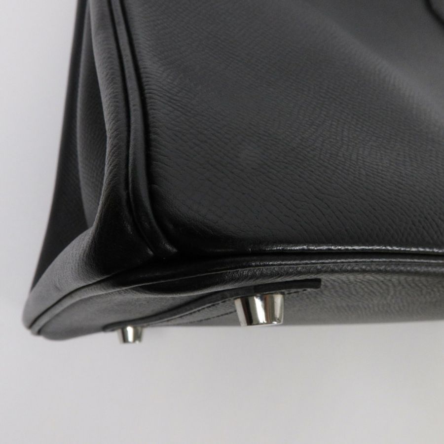 HERMES Epsom皮革Birkin 30手挽袋Noir-13