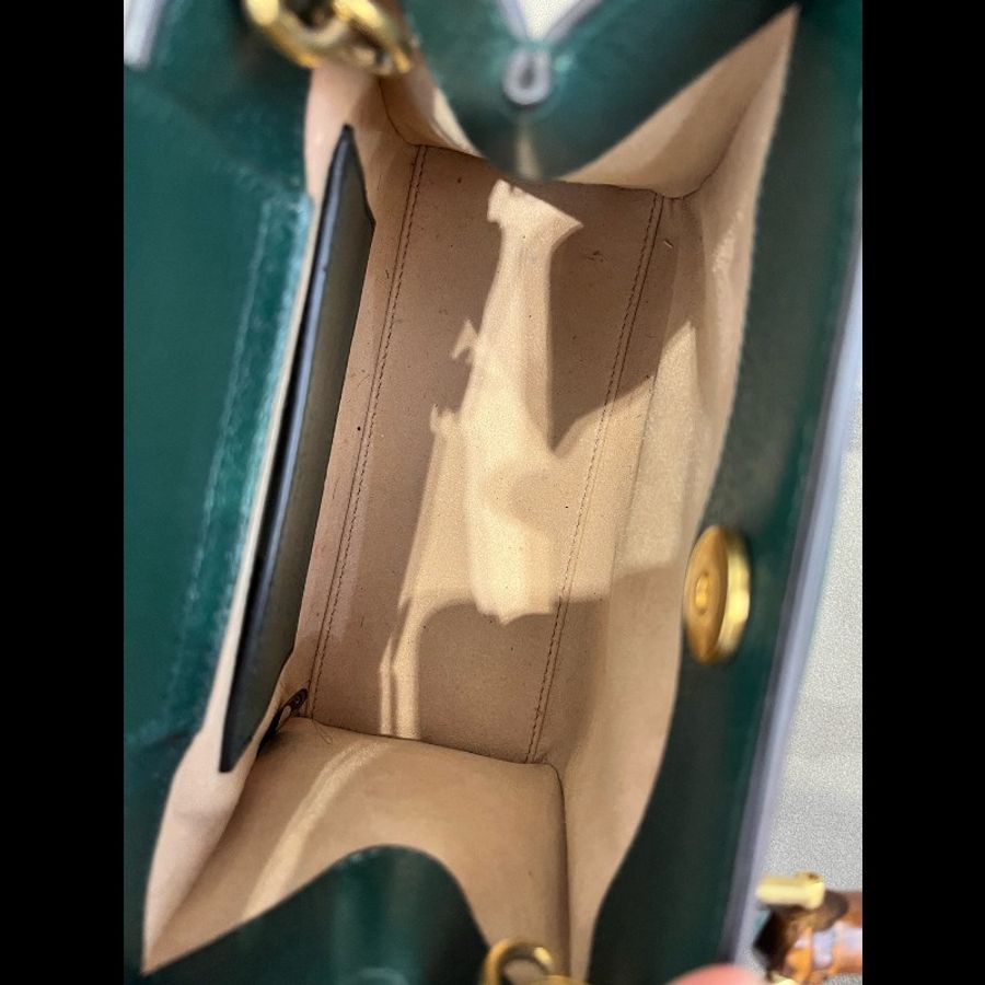 GUCCI古馳 Diana竹節托特包Tote包購物袋單肩手提包 迷你-5