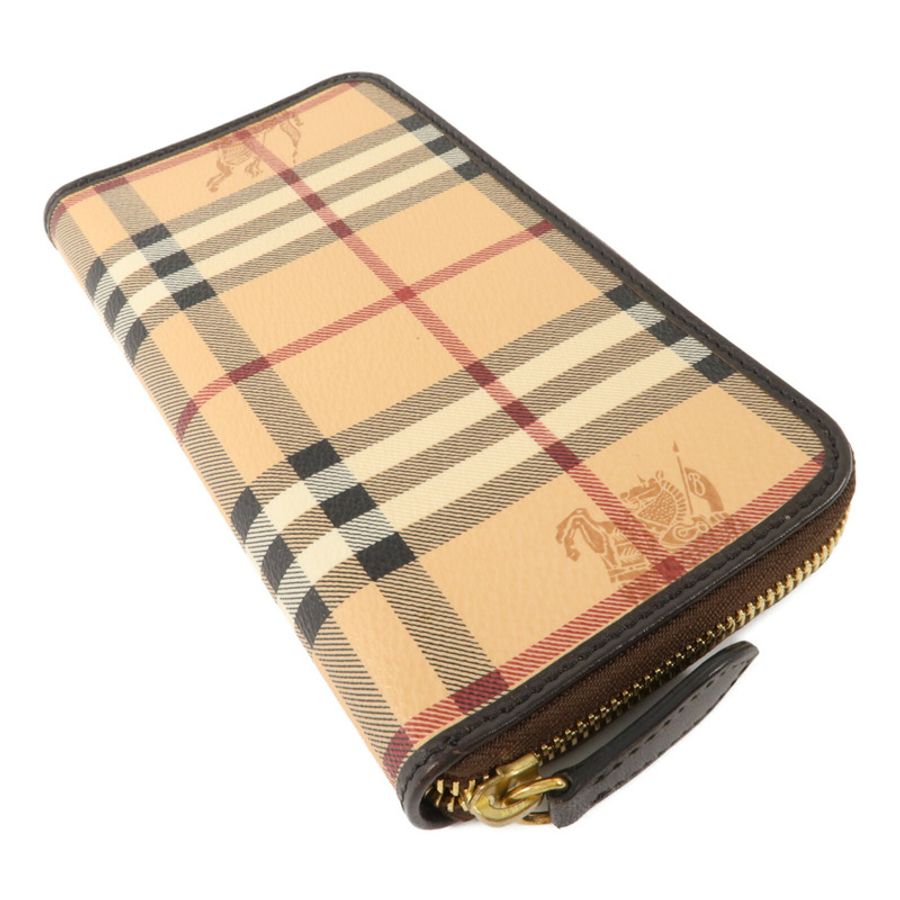 BURBERRY 塗層帆布Long Round Wallet長錢包-3