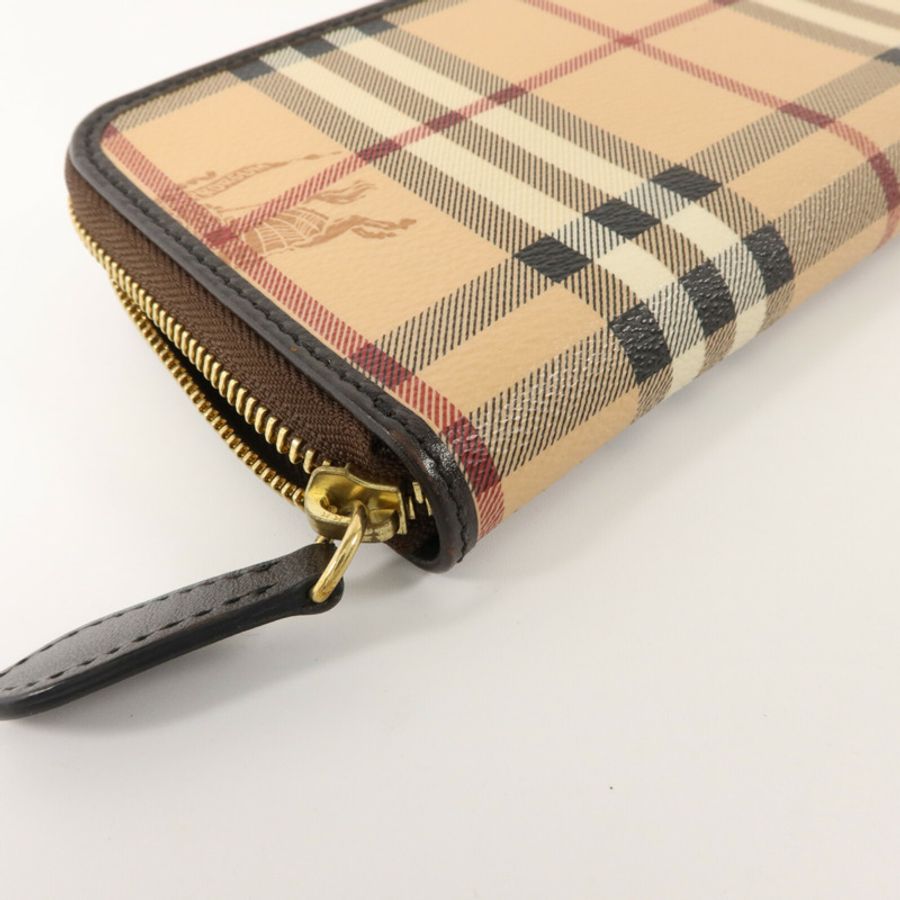 BURBERRY 塗層帆布Long Round Wallet長錢包-11
