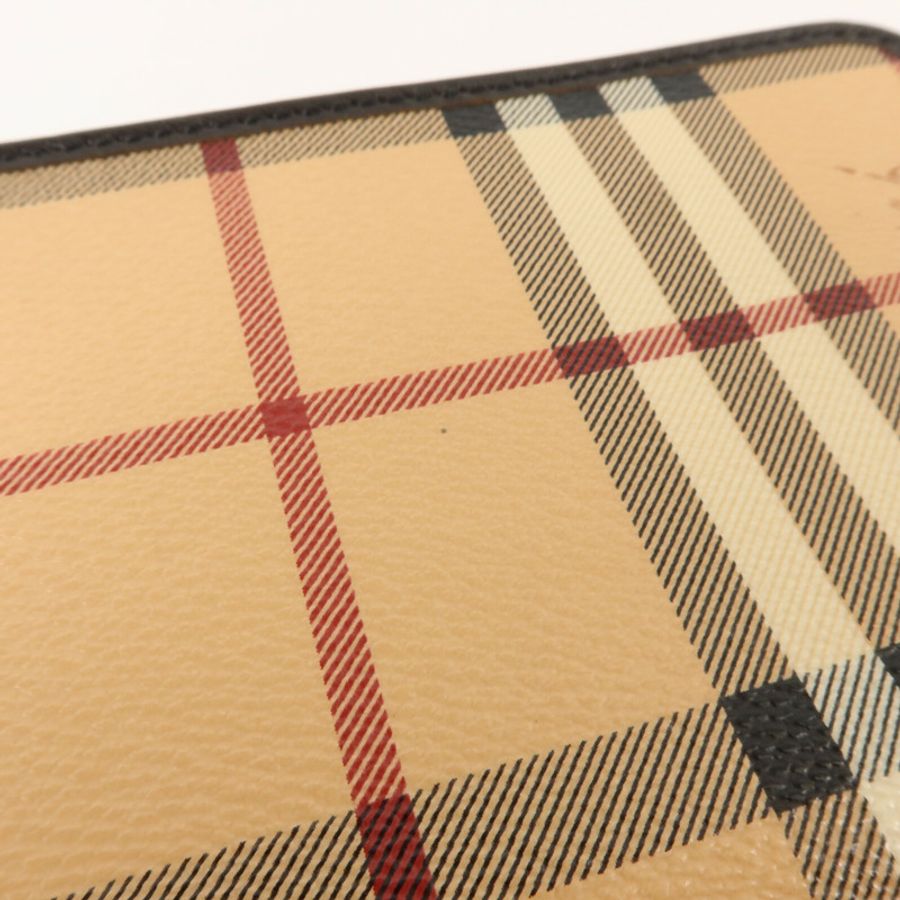BURBERRY 塗層帆布Long Round Wallet長錢包-12
