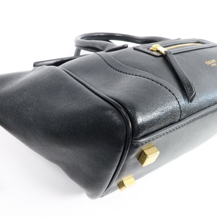 CELINE 牛皮皮革Small New Luggage手挽肩背兩用袋-11