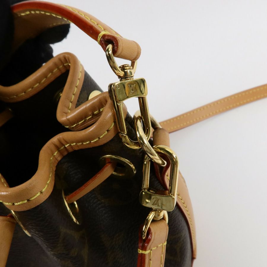 LOUIS VUITTON Monogram Nano Noe金扣手挽肩背兩用袋-6
