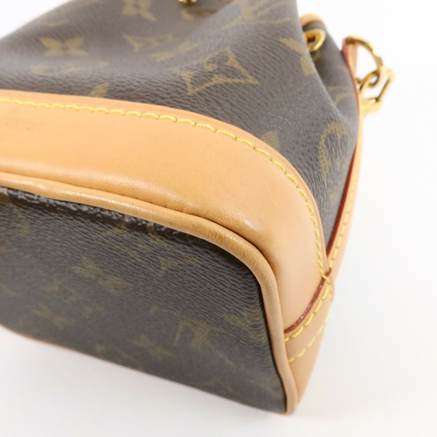 LOUIS VUITTON Monogram Nano Noe金扣手挽肩背兩用袋-10