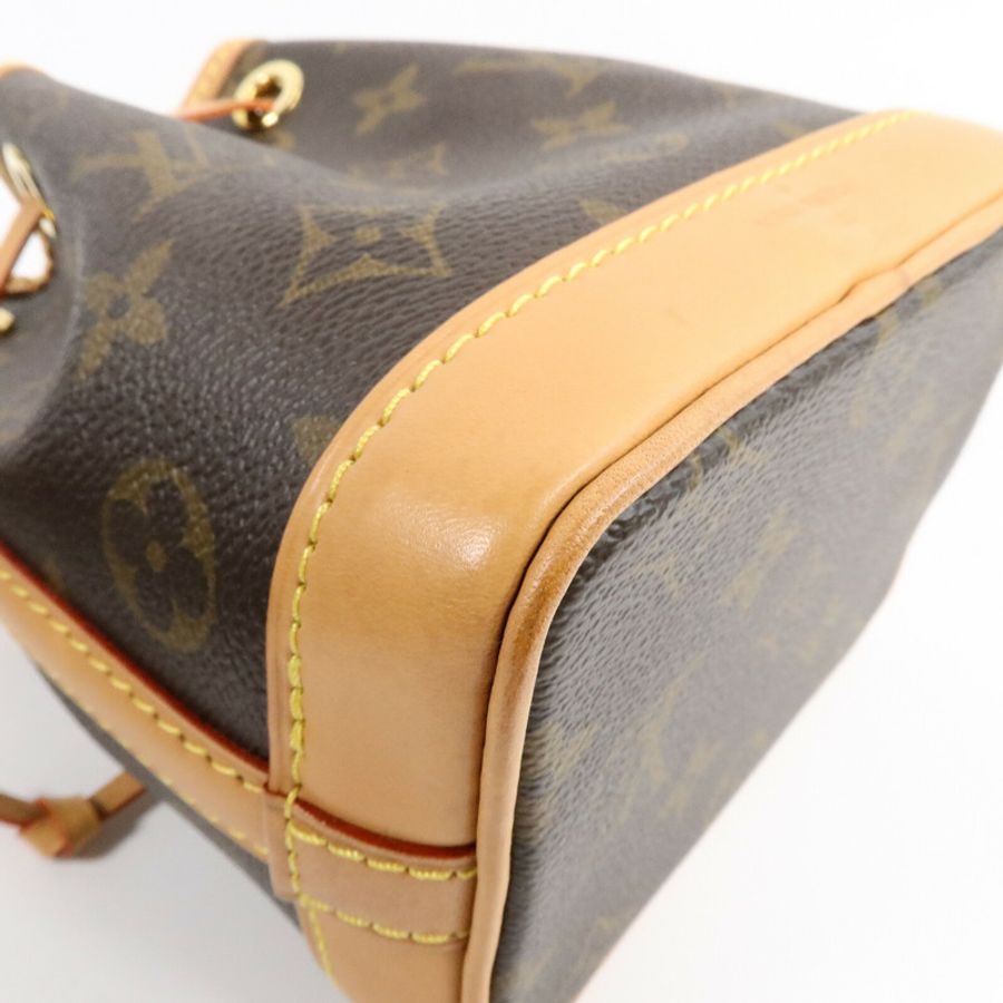 LOUIS VUITTON Monogram Nano Noe金扣手挽肩背兩用袋-11