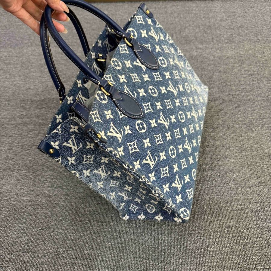 LV/路易威登 丹寧牛仔手袋 中號 tote托特包 現貨好價-2