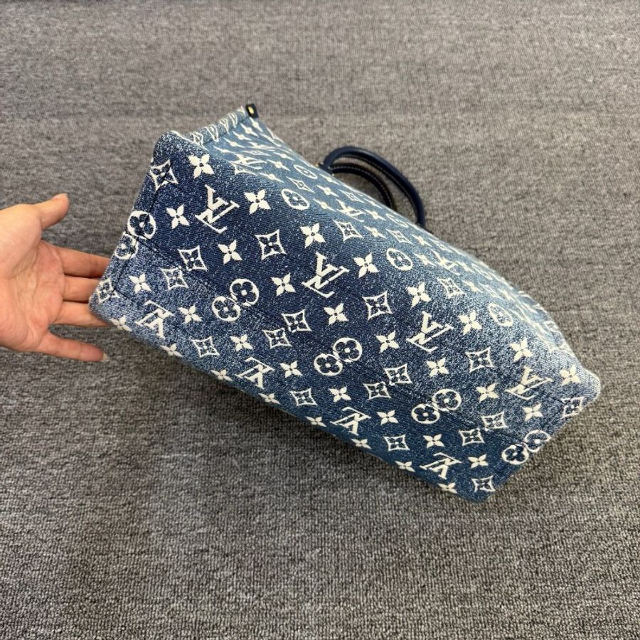 LV/路易威登 丹寧牛仔手袋 中號 tote托特包 現貨好價-3