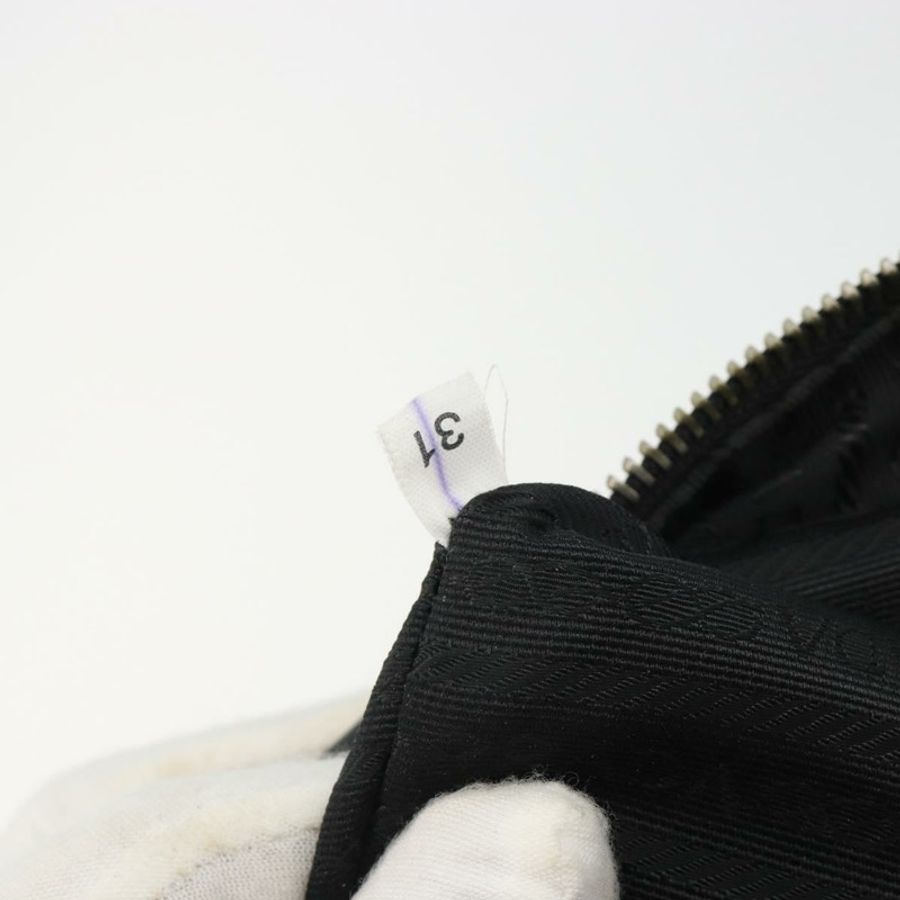 【日本直送】PRADA 手提包 皮革 黑色 銀色 正品 183362V-10